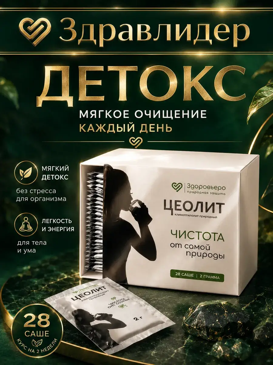 Zdravlider Zeolite Detox Powder, 30 Sachets