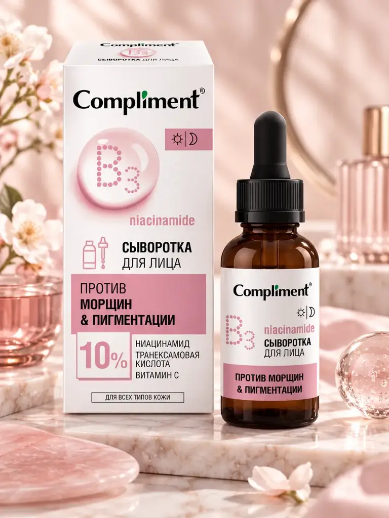 Compliment Face Serum with Niacinamide, 27 ml #1