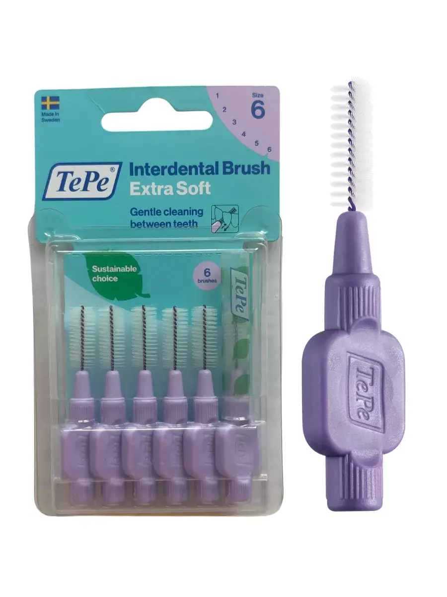 TePe Extra Soft Interdental Brushes 6 Pack 1.1 mm, 6 Count