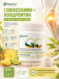 Farm-Pro Glucosamine + Chondroitin Complex, Pineapple-Lime, 210 g #1