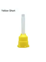 well ck Disposable Silicone Mixing Tips, 50 Pieces, Yellow Short #1
