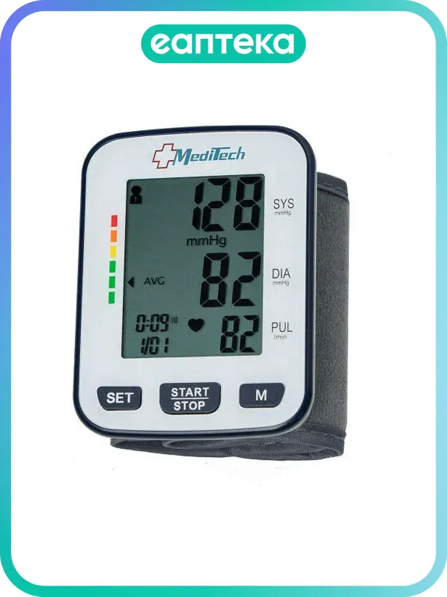 MediTech MT-60 Automatic Wrist Blood Pressure Monitor 1-pack