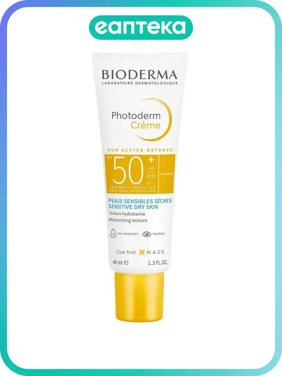 Bioderma Photoderm Sunscreen Cream SPF 50+ 1 pack 40 ml, 1 Count
