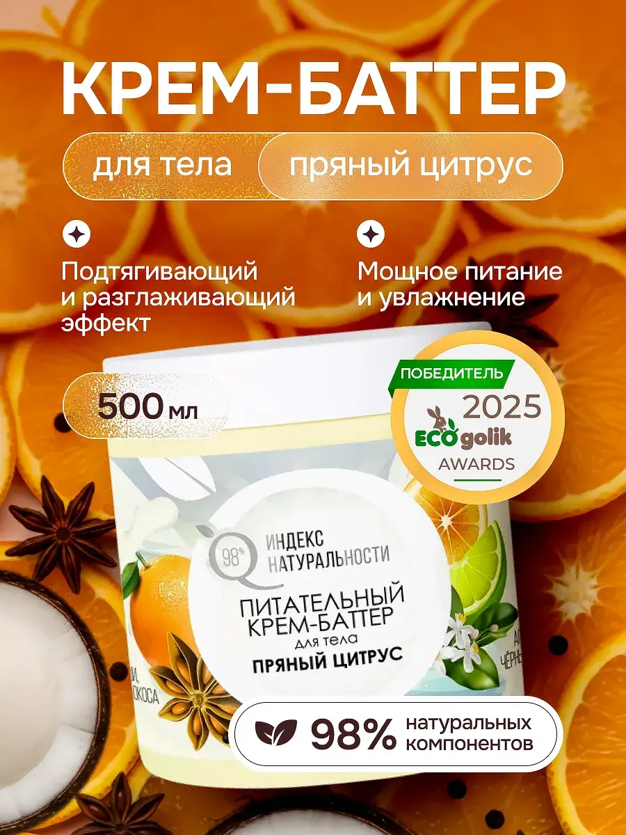 Index of Naturalness Citrus Anti-Cellulite Body Butter Cream
