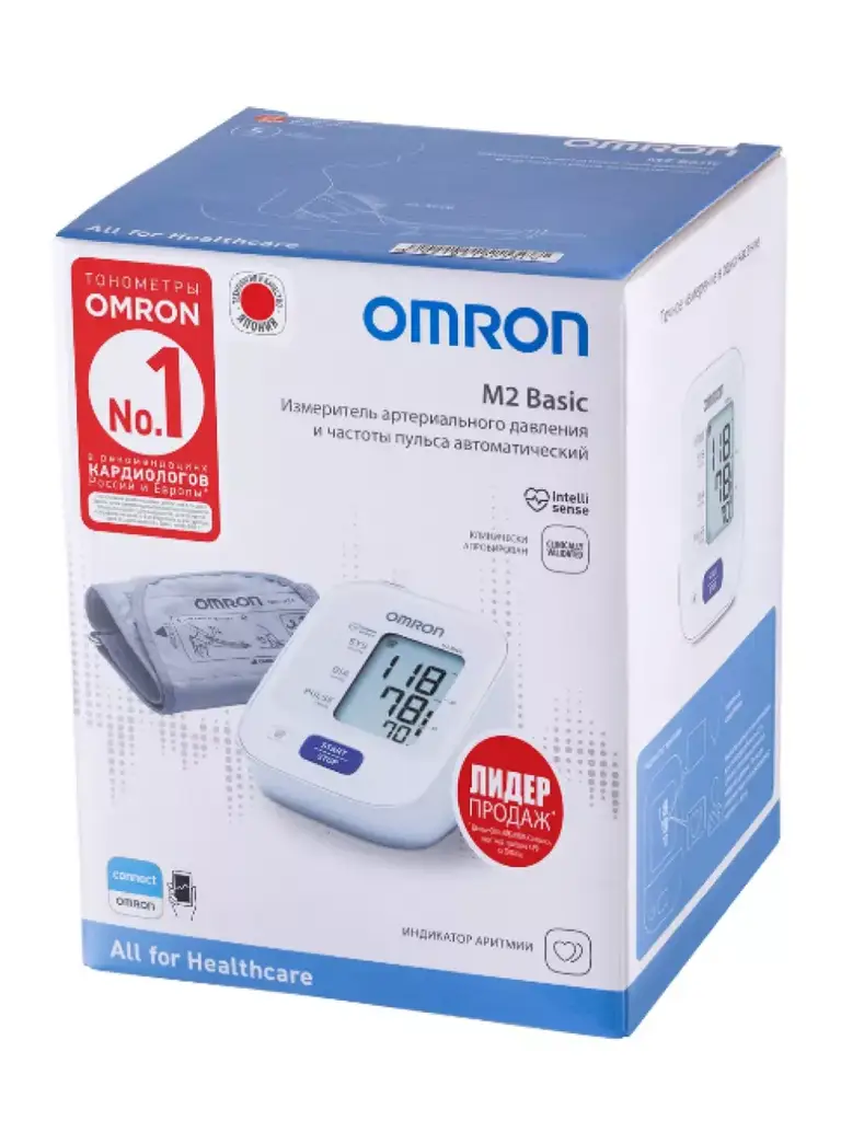 Omron M2 Basic RU Automatic Blood Pressure Monitor HEM-7121-RU #1