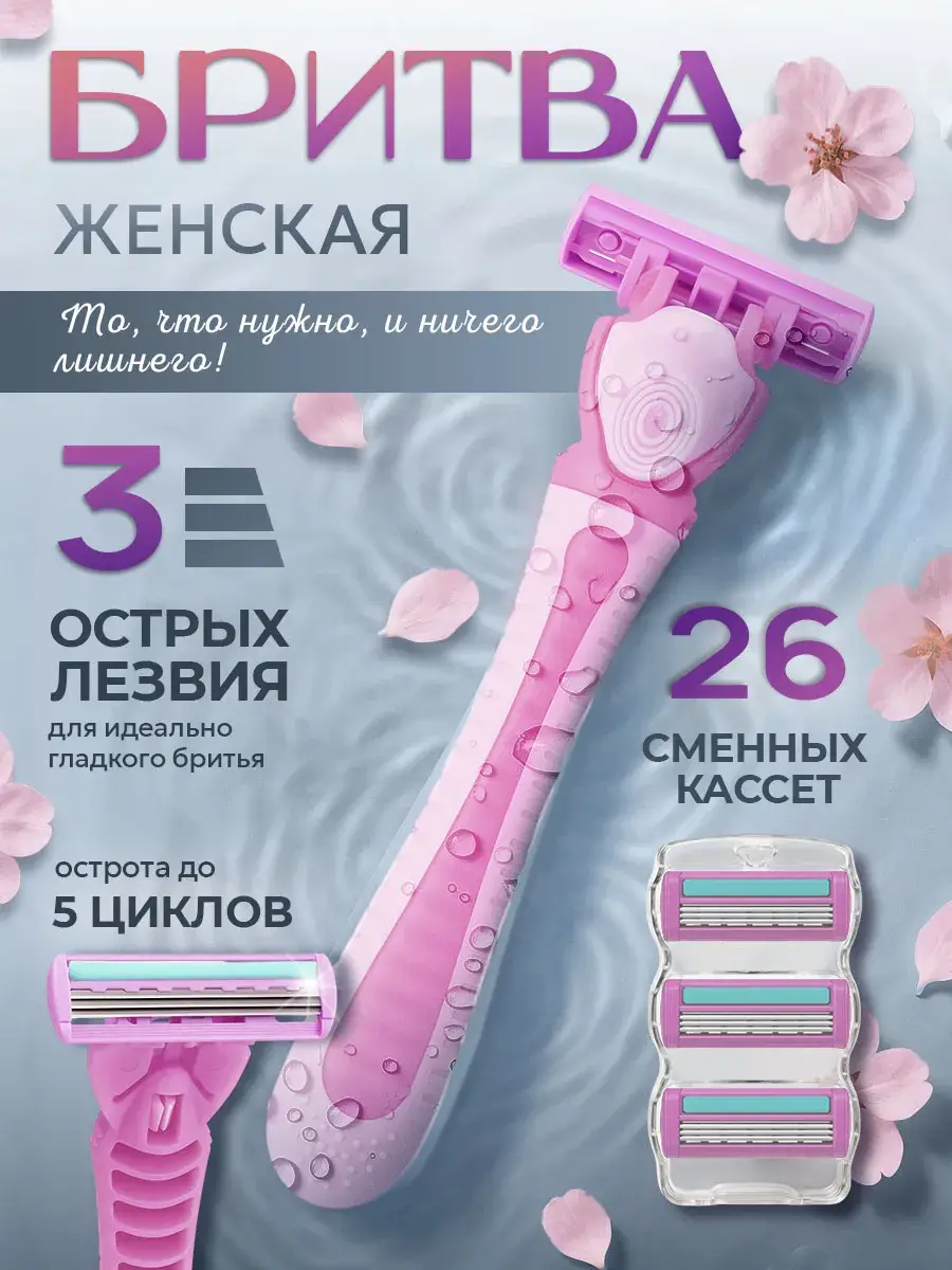 Touch For You Women's Razor with 26 Cartridges