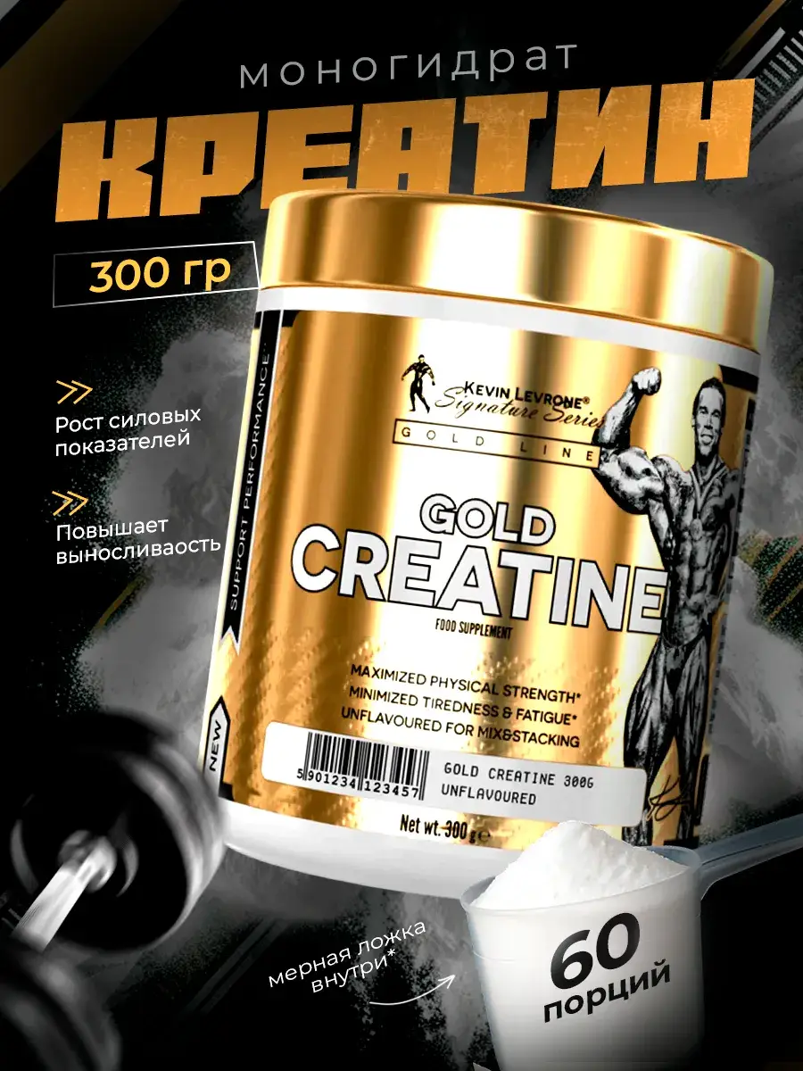 Kevin Levrone Gold Creatine Monohydrate Powder, 300 g