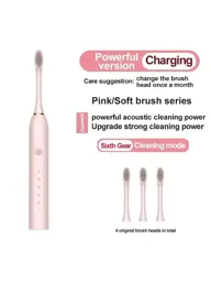 NNNB Electric Ultrasonic Toothbrush with 4 Brush Heads #1