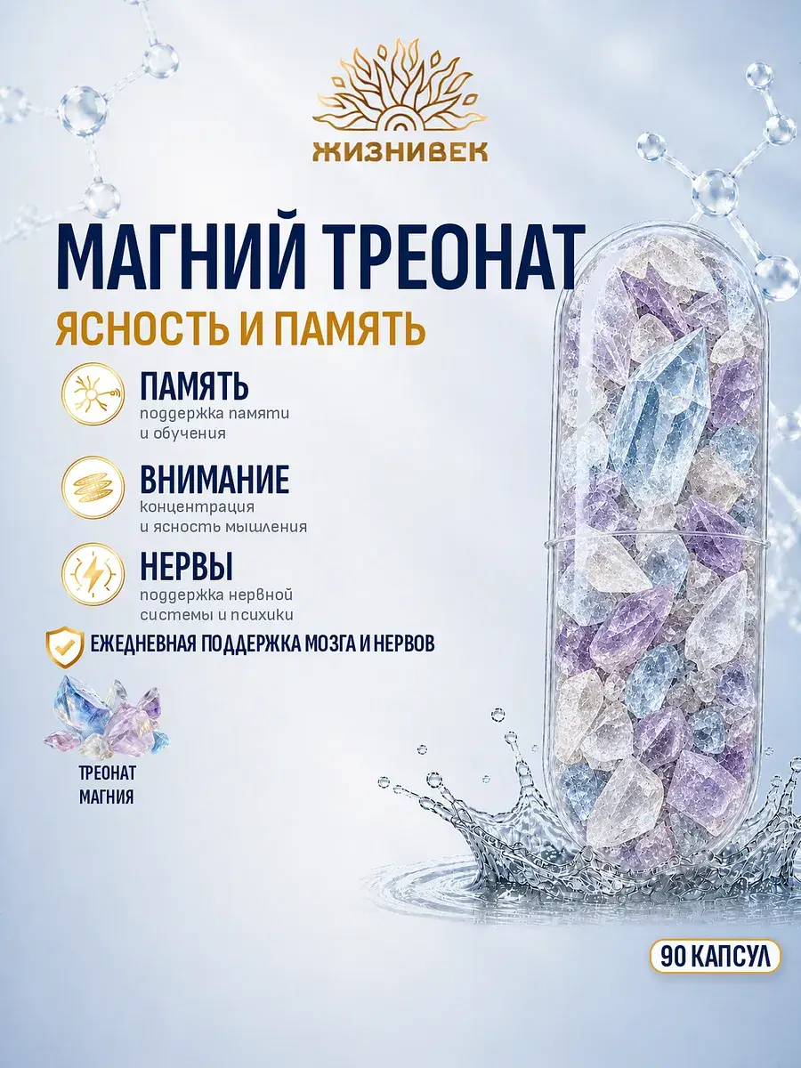 Magnesium Threonate Capsules 90 Pack