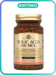 Solgar Folic Acid 400 mcg, 100 Tablets #1