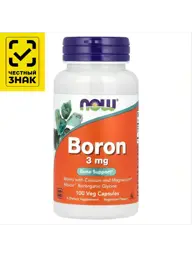 NOW Foods Boron 3 mg Capsules, 100 Count #1