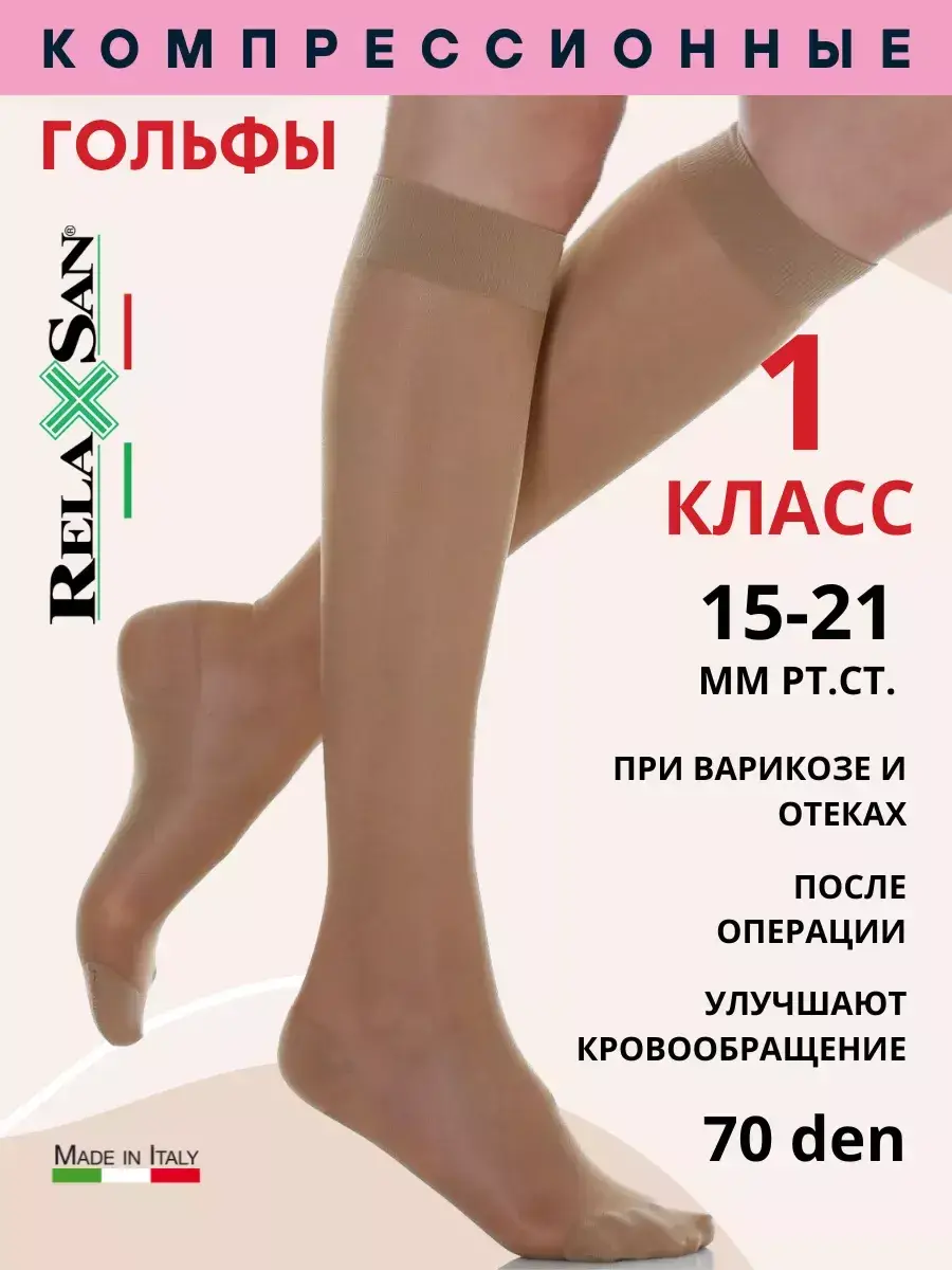 Relaxsan Class 1 Compression Stockings 1 Pair