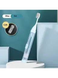 Folding Adult Toothbrush, Blue Set, PCTG #1