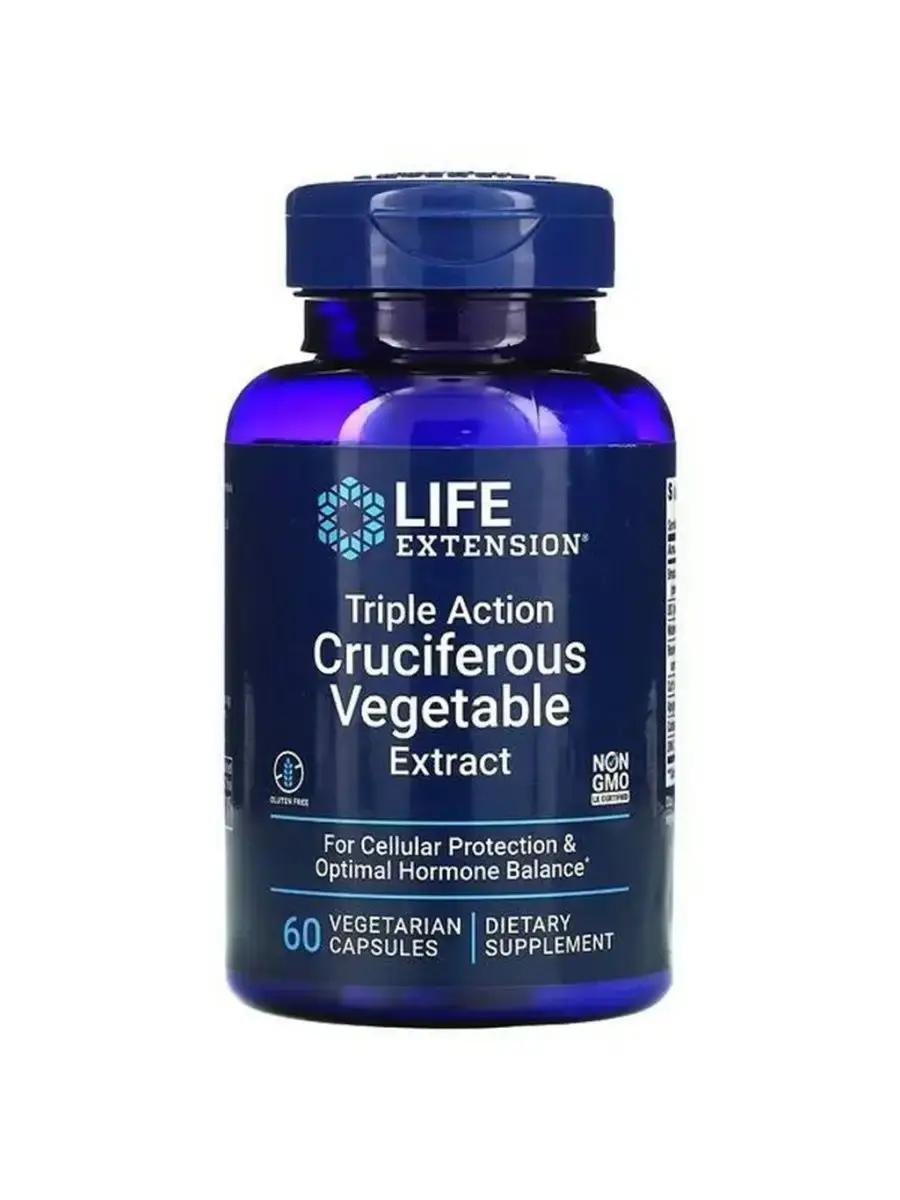 Life Extension Cruciferous Vegetable Extract, 60 Capsules 60 Count