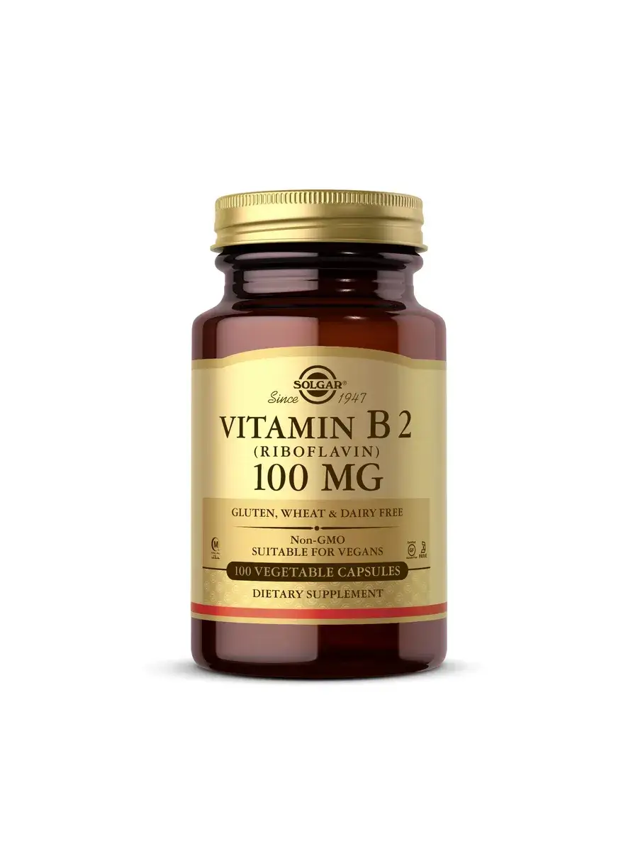 Solgar Vitamin B2 Riboflavin 100 Capsules 100 mg