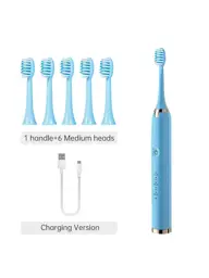 TONGWODE Electric Toothbrush, Blue, 3 Brush Heads, 4+ Modes #1