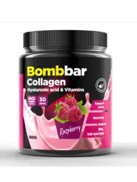 Bombbar Collagen with Hyaluronic Acid and Vitamins, Raspberry, 180 g #1