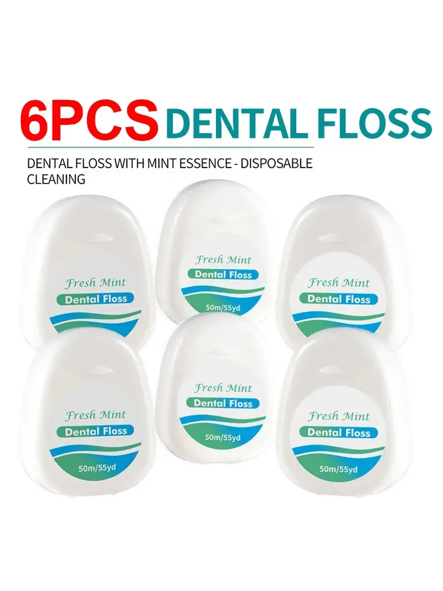 RIMI SMILE Mint Dental Floss, 6 Pieces