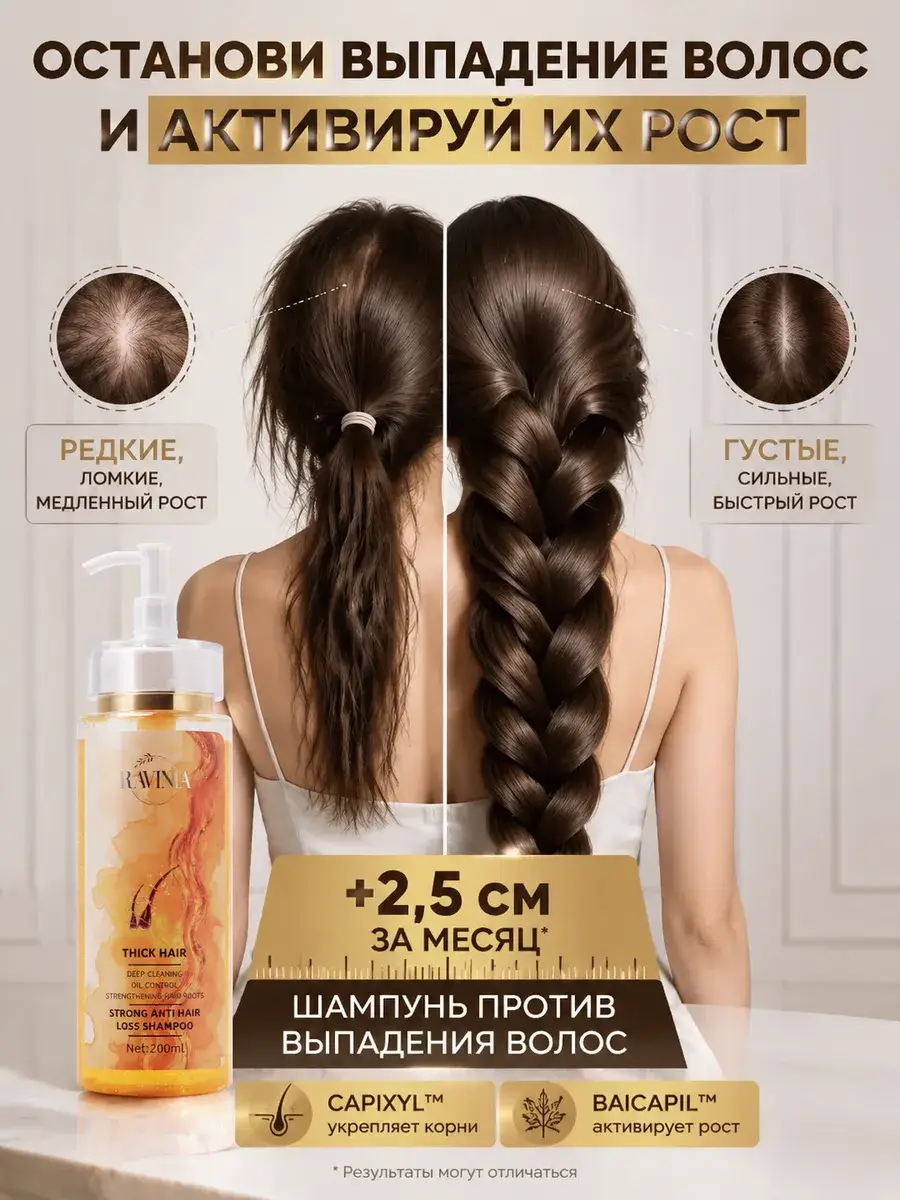 RAVINIA Strengthening Hair Shampoo 200 ml