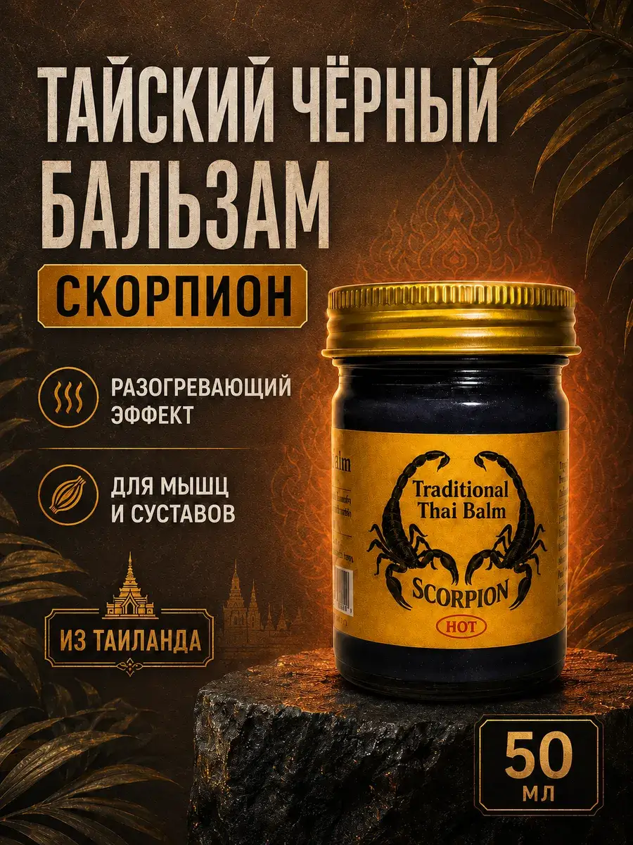 Thaizdra Black Scorpion Thai Balm 50 ml