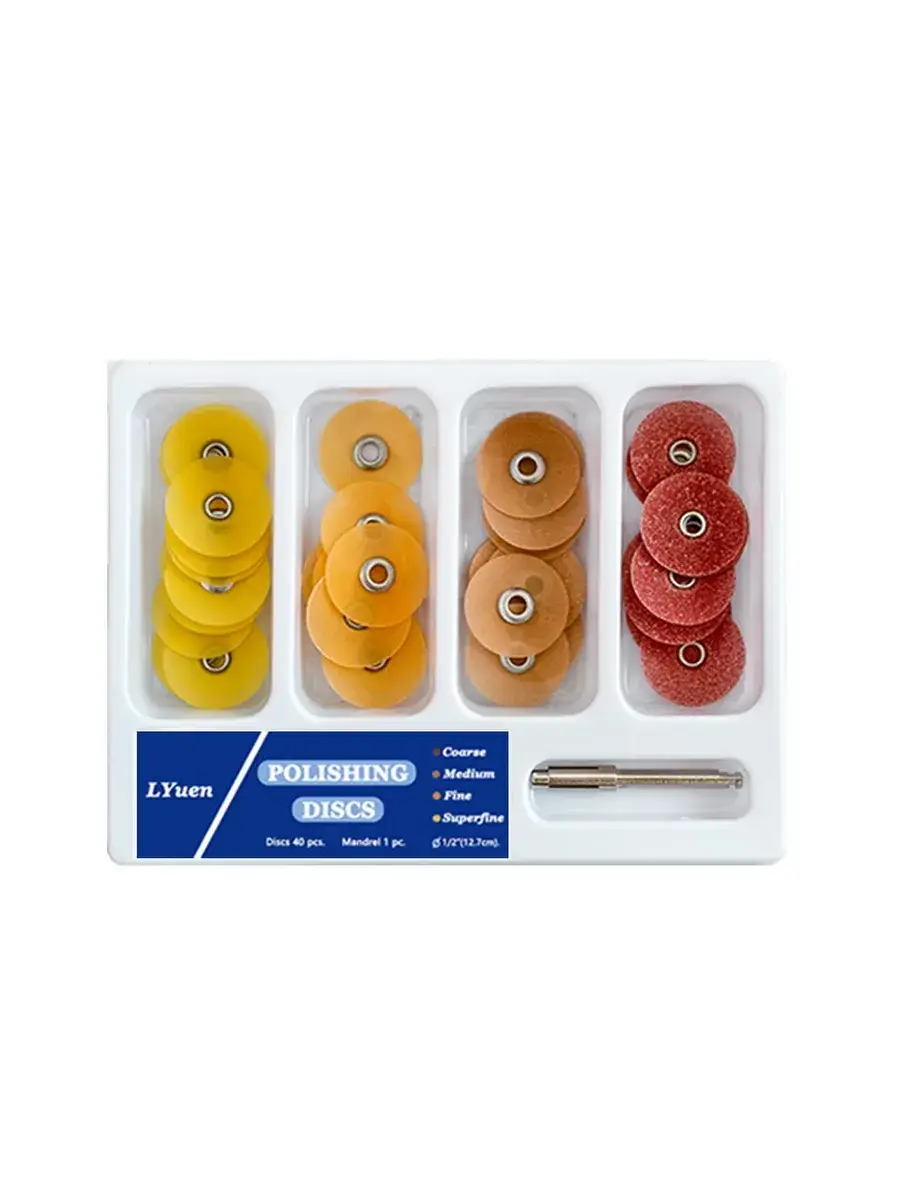LYuen Dental Polishing Discs 12.7 mm, 40 Count