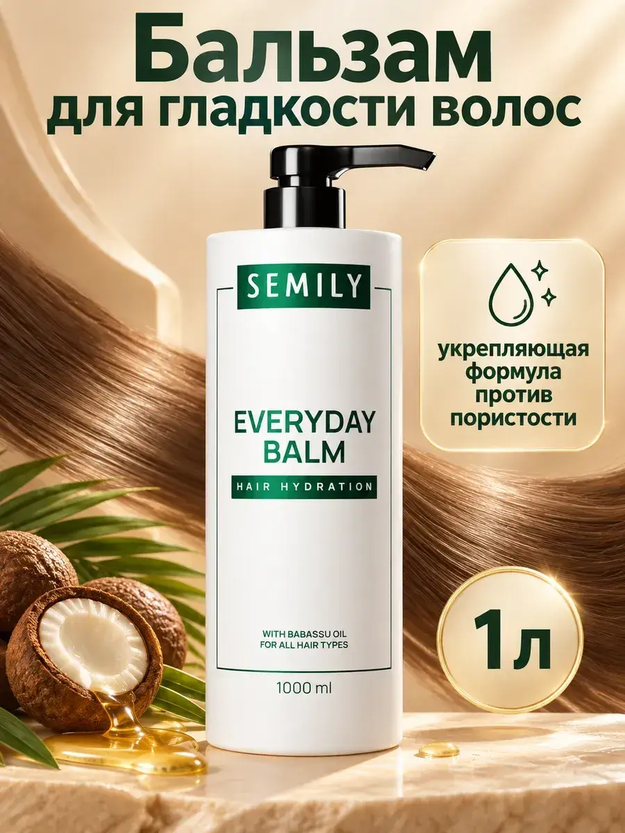 Semily Restorative Hair Conditioner Balm 1000 ml