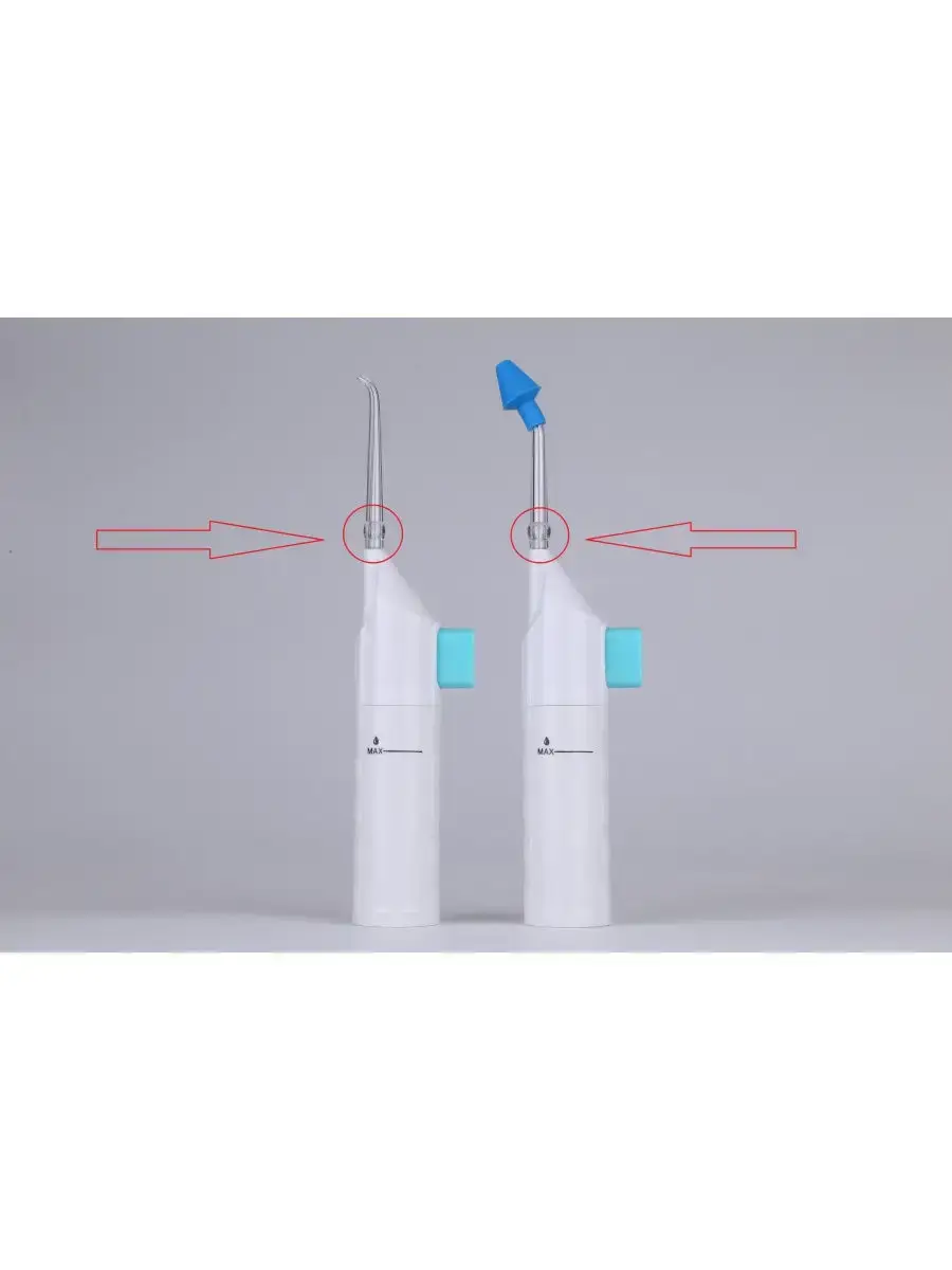 Shenzhen Achepower Electronic Manual Oral Irrigator AR-W-11 White 2 Nozzles