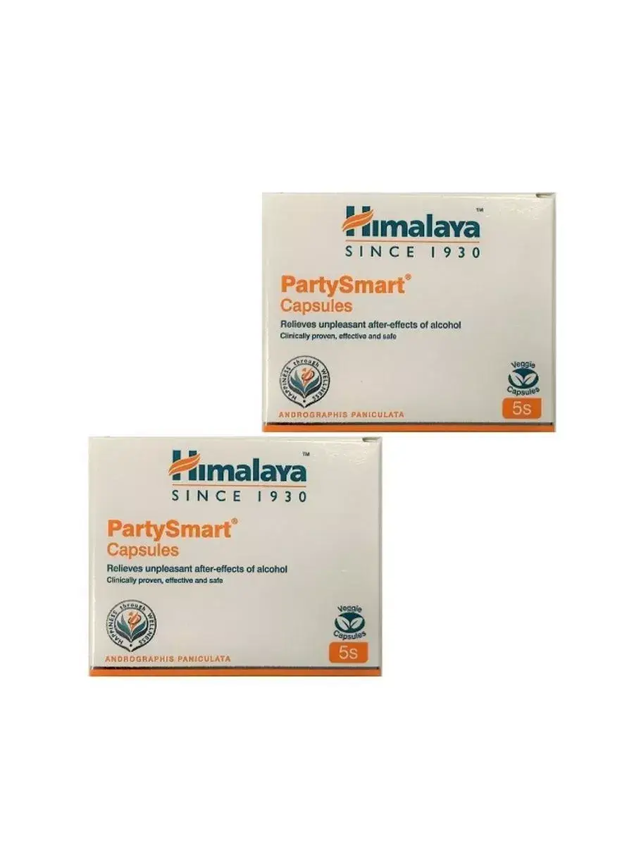 Himalaya PartySmart Hangover Relief Capsules 2 x 5 Pack