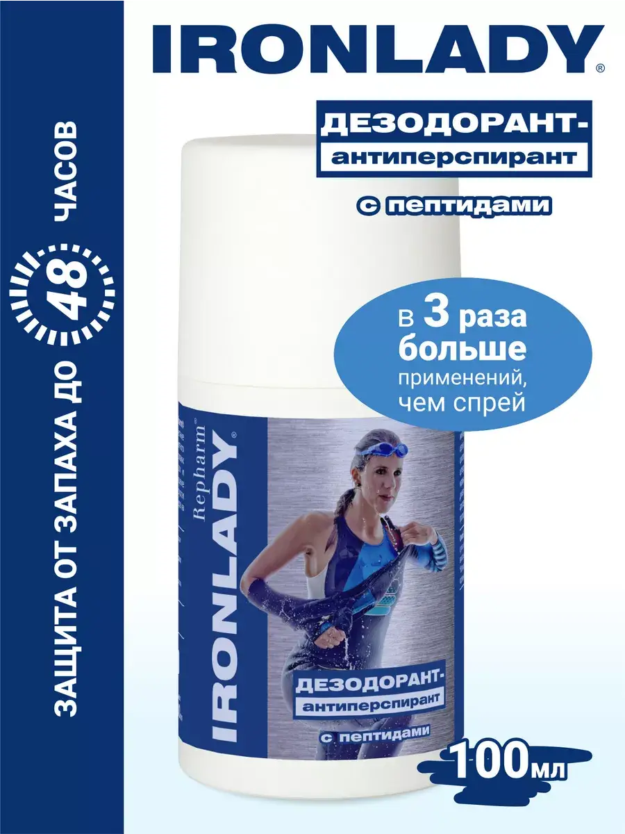 Repharm Ironlady Roll-On Antiperspirant Deodorant 100 ml