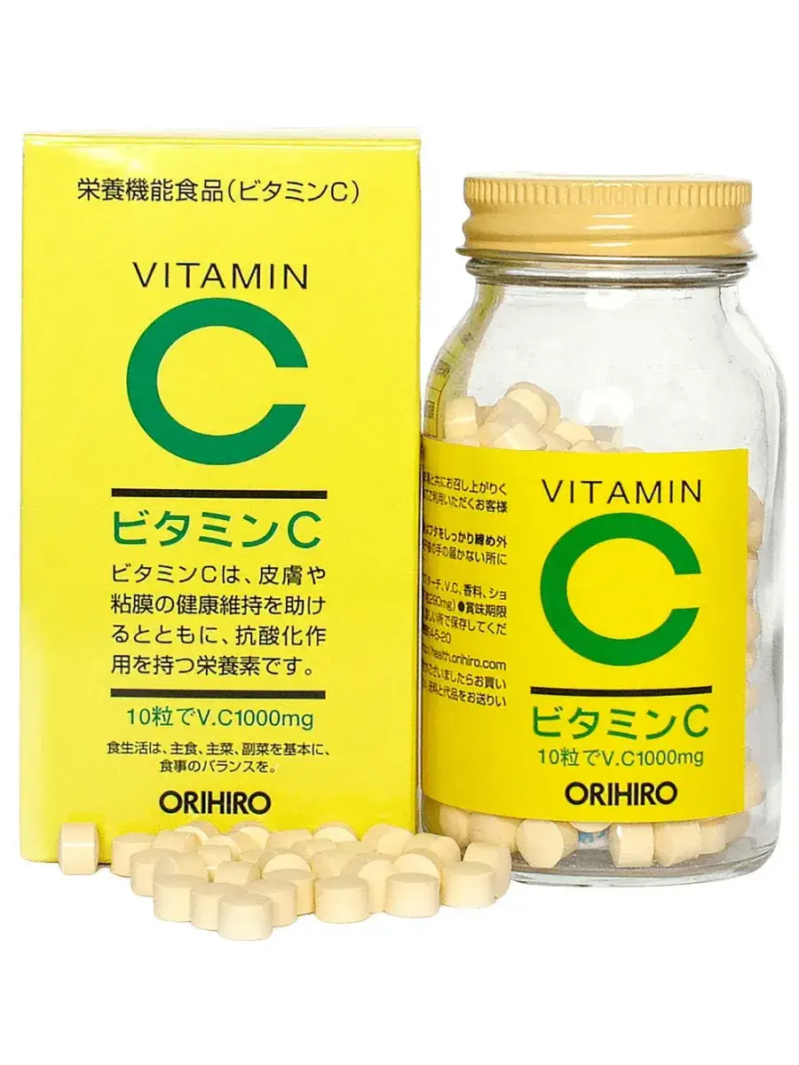Orihiro Vitamin C 1000mg Chewable Tablets 300 Count