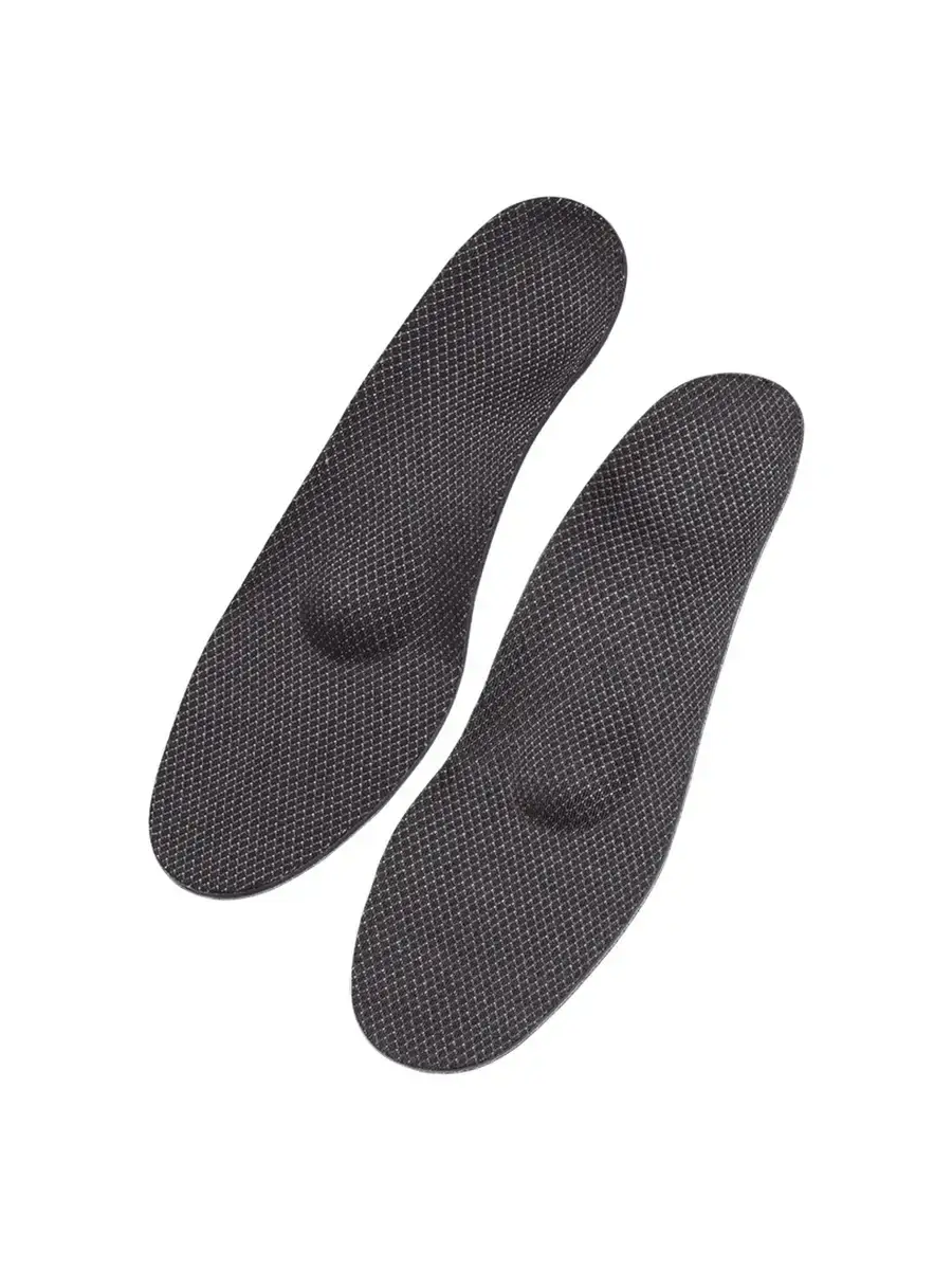 Orto Ultra Orthopedic Insoles for Flat Feet, Charcoal Black, 1 Pair