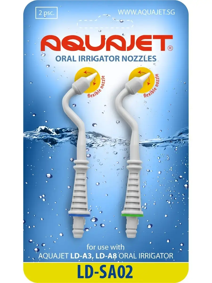 AQUAJET LD-SA02 Periodontal Irrigator Tips 2 Pack