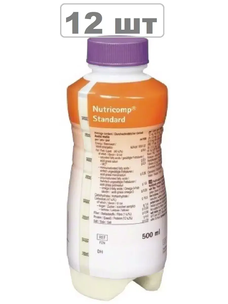 Nutricomp Standard Liquid Neutral Flavor 12 Pack 500 ml, 12 Count
