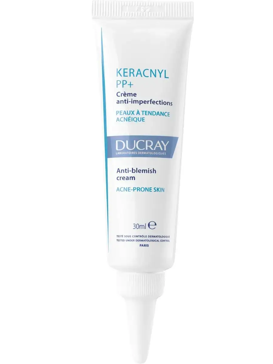 Ducray Keracnyl PP+ Acne Care Cream for Oily Skin, 30 ml