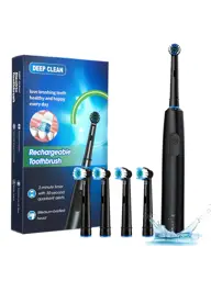 DearBeauty Rechargeable Electric Toothbrush with 4 Heads #1
