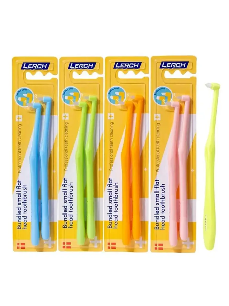 LGFU Orthodontic Toothbrush Set for Braces, Plastic, 8 Brushes #1