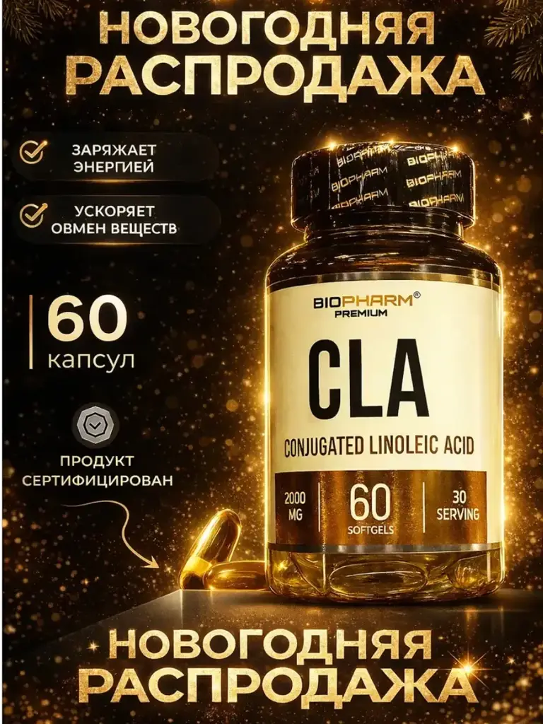 BIOPHARM CLA Capsules, 60 Capsules 60 Count #1