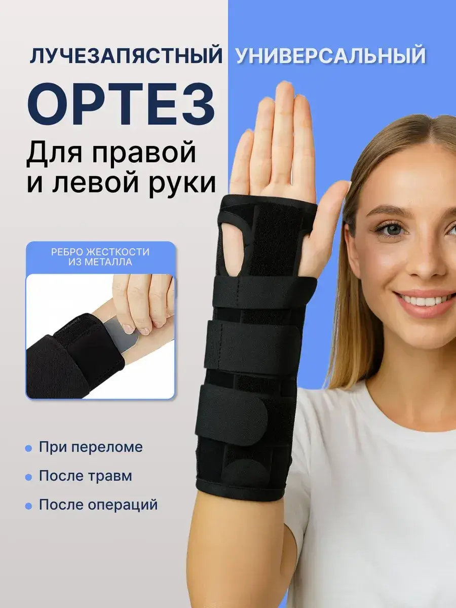 Orto-Smart Universal Wrist Brace, Neoprene, One Size
