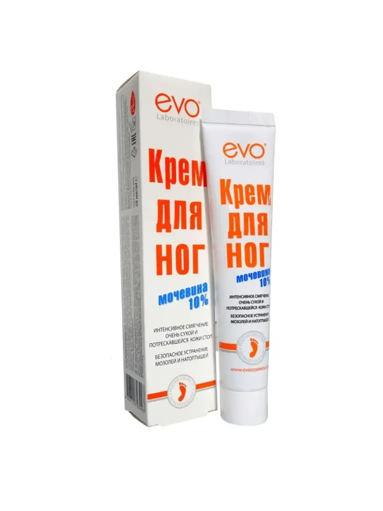 EVO Panthenol Foot Cream with 10% Urea, 50 ml #1