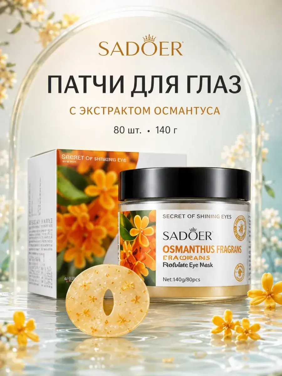 Osmanthus Eye Patches – Firming & Hydrating, 80 pcs