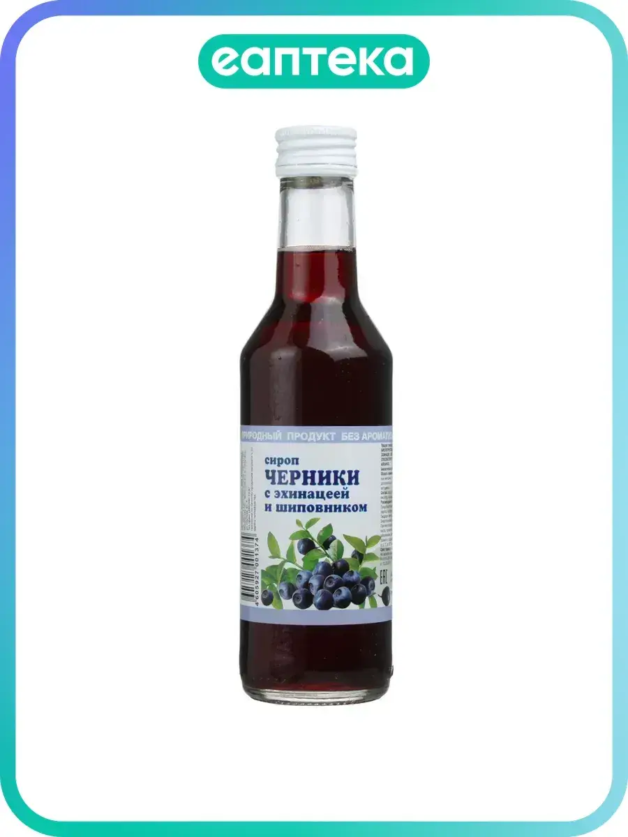 Blueberry Syrup with Echinacea and Rosehip 250 ml