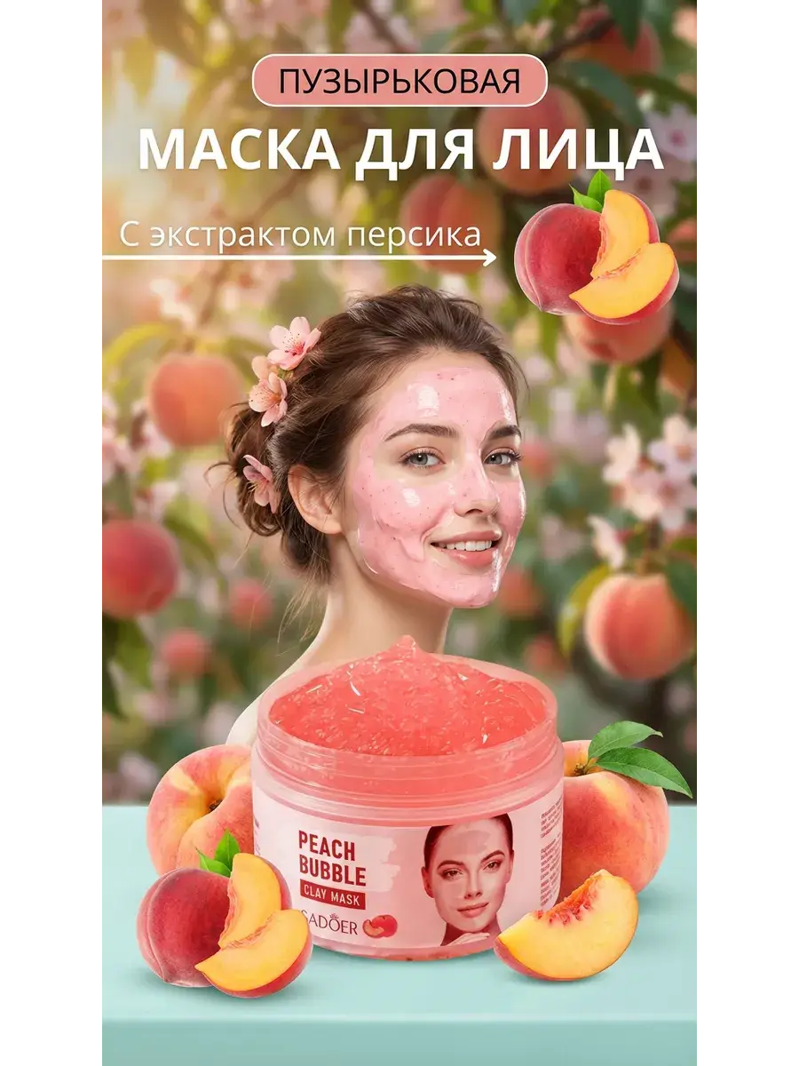 Sadoer Bubble Facial Cleansing Mask, 100 ml
