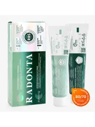 RADONTA Morning and Evening Toothpaste Set, 80 g + 70 g #1
