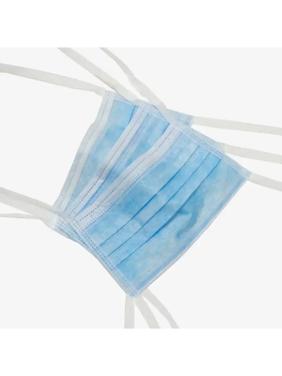 Disposable Medical Face Mask with Ties 175x95 mm 100 pcs