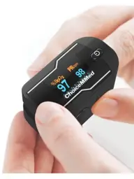 ChoicemMed Fingertip Pulse Oximeter MD300C21C Charcoal Black 1 Pack #1