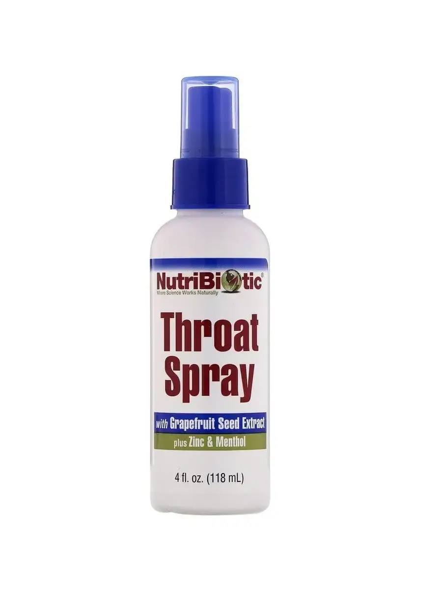 NutriBiotic Throat Spray with Grapefruit Seed Extract 118 ml
