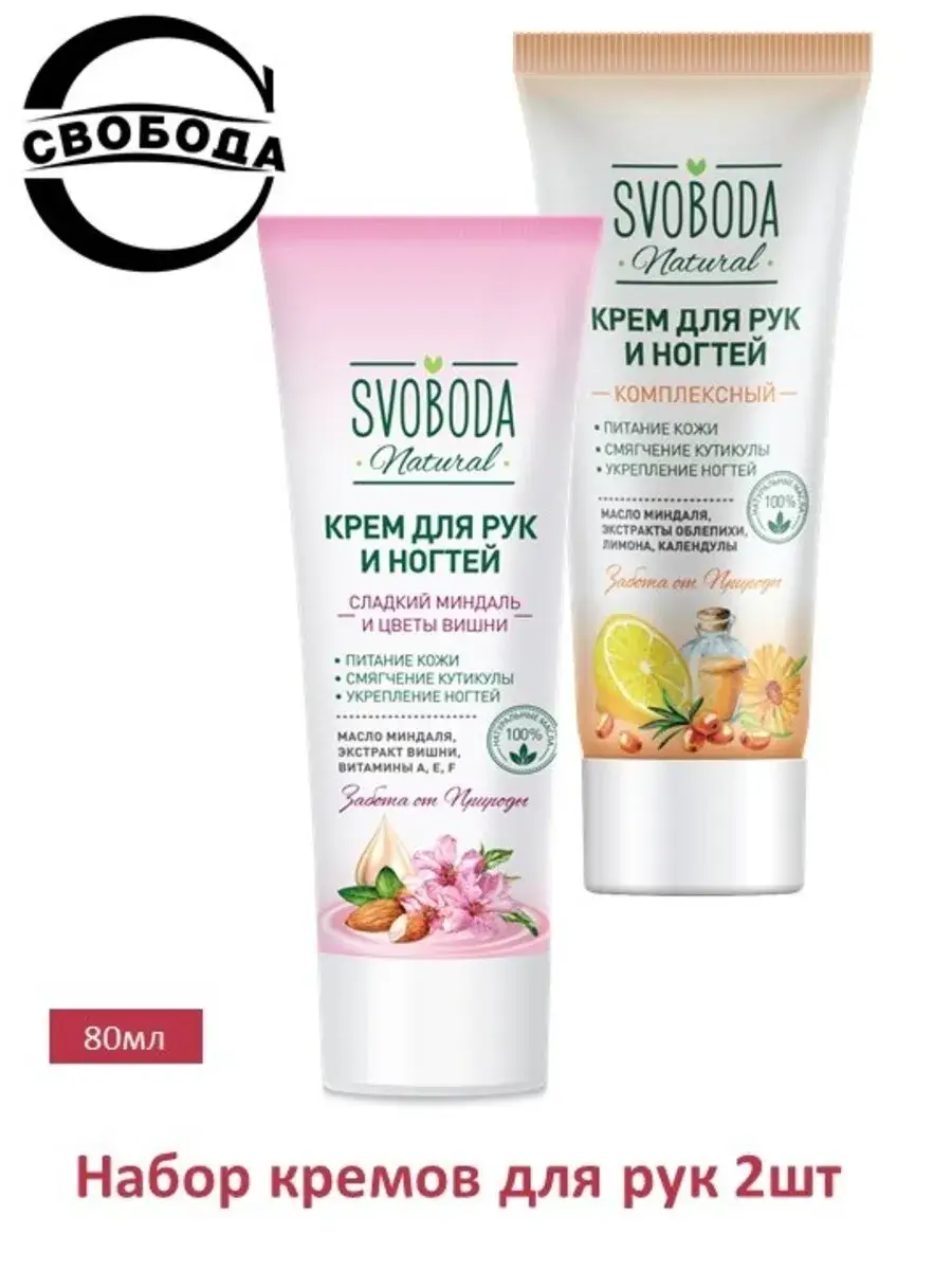 Svoboda Natural Hand and Nail Cream Set, 160 ml