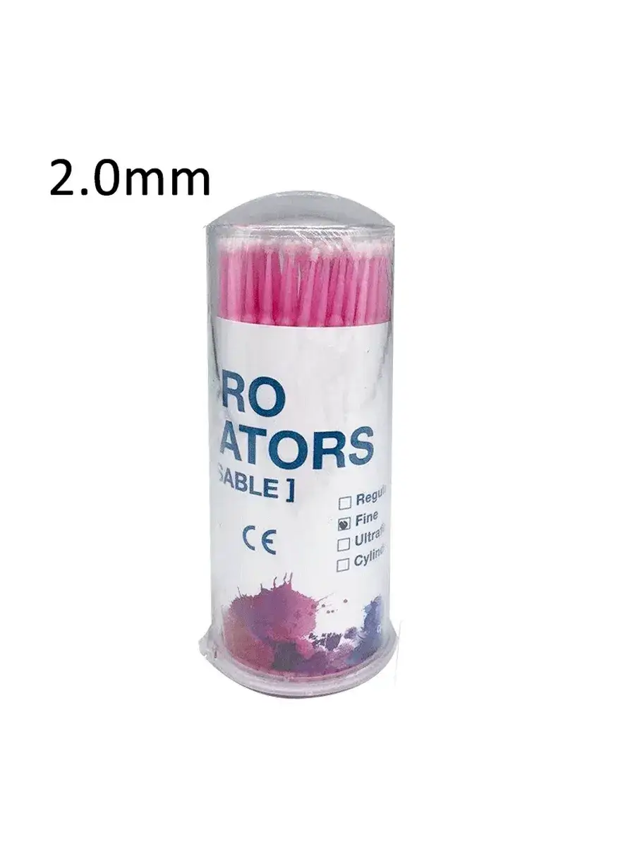 well ck Micro-Brush Applicators 2.0 mm Pink 100 Pack