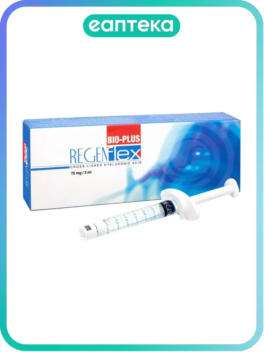 Regenflex Bio-Plus Synovial Fluid Prosthesis /2.5% 1 Syringe 75 mg, 3 ml