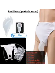QniYdYd Silicone Male Bed Urinal 1 Piece #1